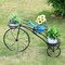 Iron Plant Stand Tall Flower Holder Terrace Nostalgic Bicycle Home Garden Decor